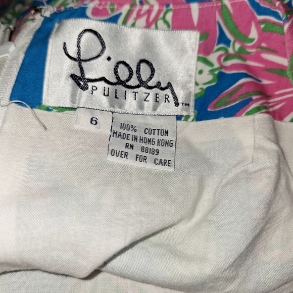 Lilly Pulitzer floral print skirt. Size 6 - Picture 3 of 4
